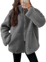 MARCELEN Cozy Sherpa Ceket