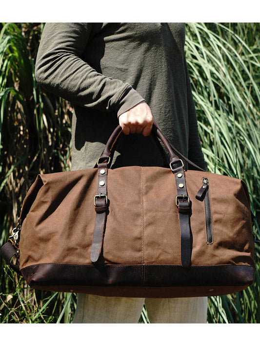 MARCELEN Vintage-Inspired Holdall Bag