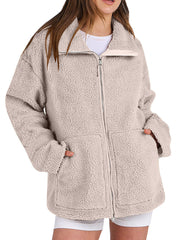 MARCELEN Cozy Sherpa Ceket