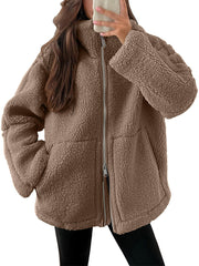 MARCELEN Cozy Sherpa Ceket