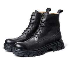 MARCELEN Gentle Retro Zipper Martin Boots