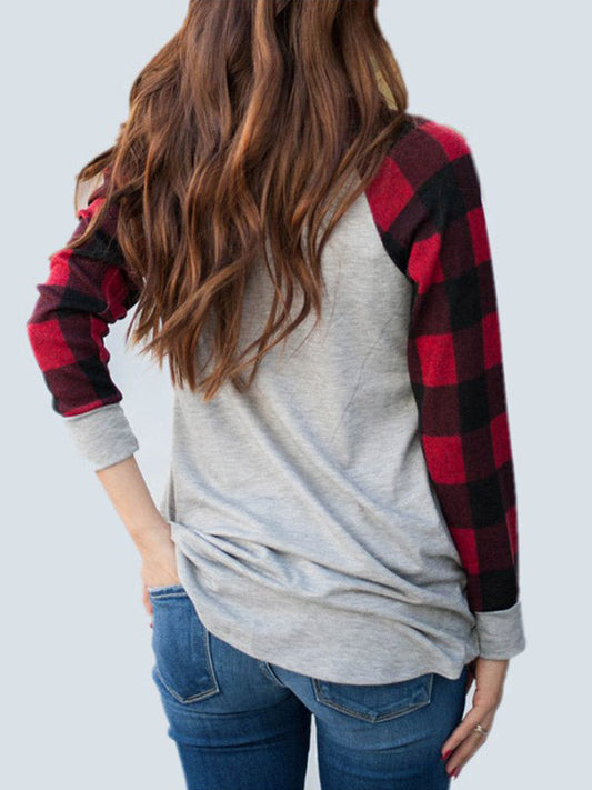 MARCELEN PLAID 7862 SWEATSHIRT