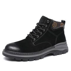 MARCELEN Rugged Leather Doc Martens Boots