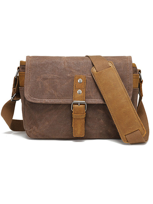 MARCELEN Vintage-Inspired Shoulder Camera Bag